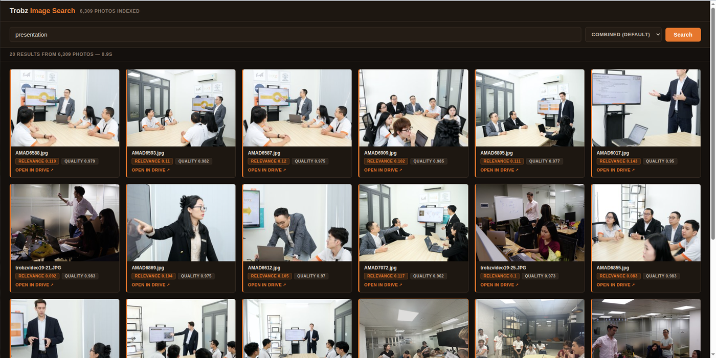 Finding the right company photo: how we indexed thousands of Trobz images with AI