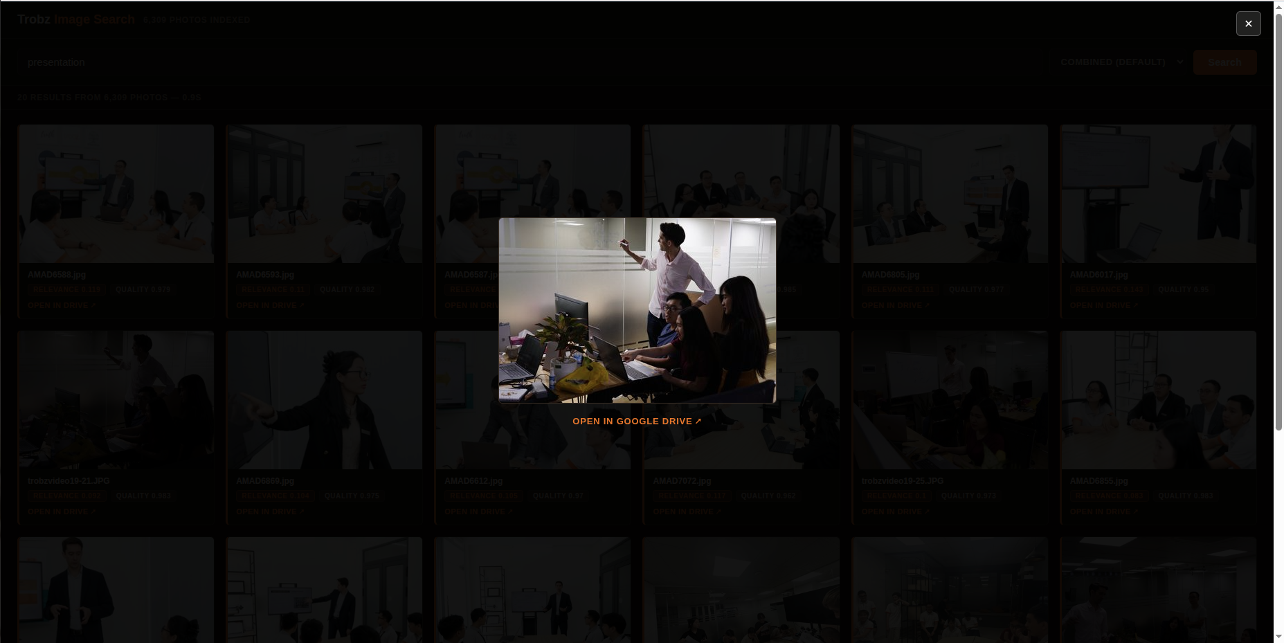 Lightbox preview with full-size image