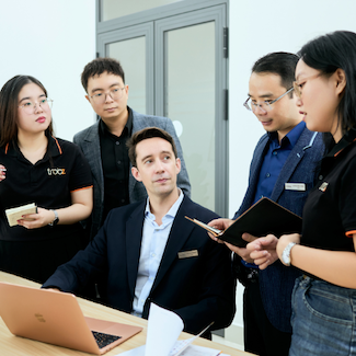 Trobz team collaborating